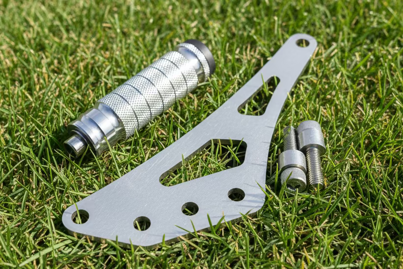 Surron Light Bee LBX Shift Lock Stunt Wheelie Peg Silver/Raw Steel