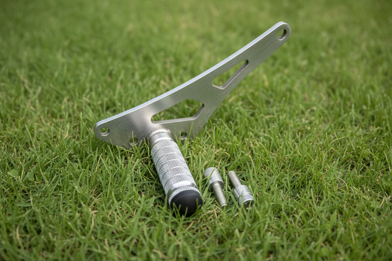 Surron Light Bee LBX Shift Lock Stunt Wheelie Peg Silver/Raw Steel