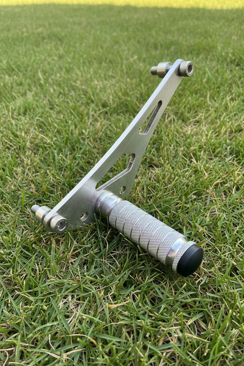 Surron Light Bee LBX Shift Lock Stunt Wheelie Peg Silver/Raw Steel