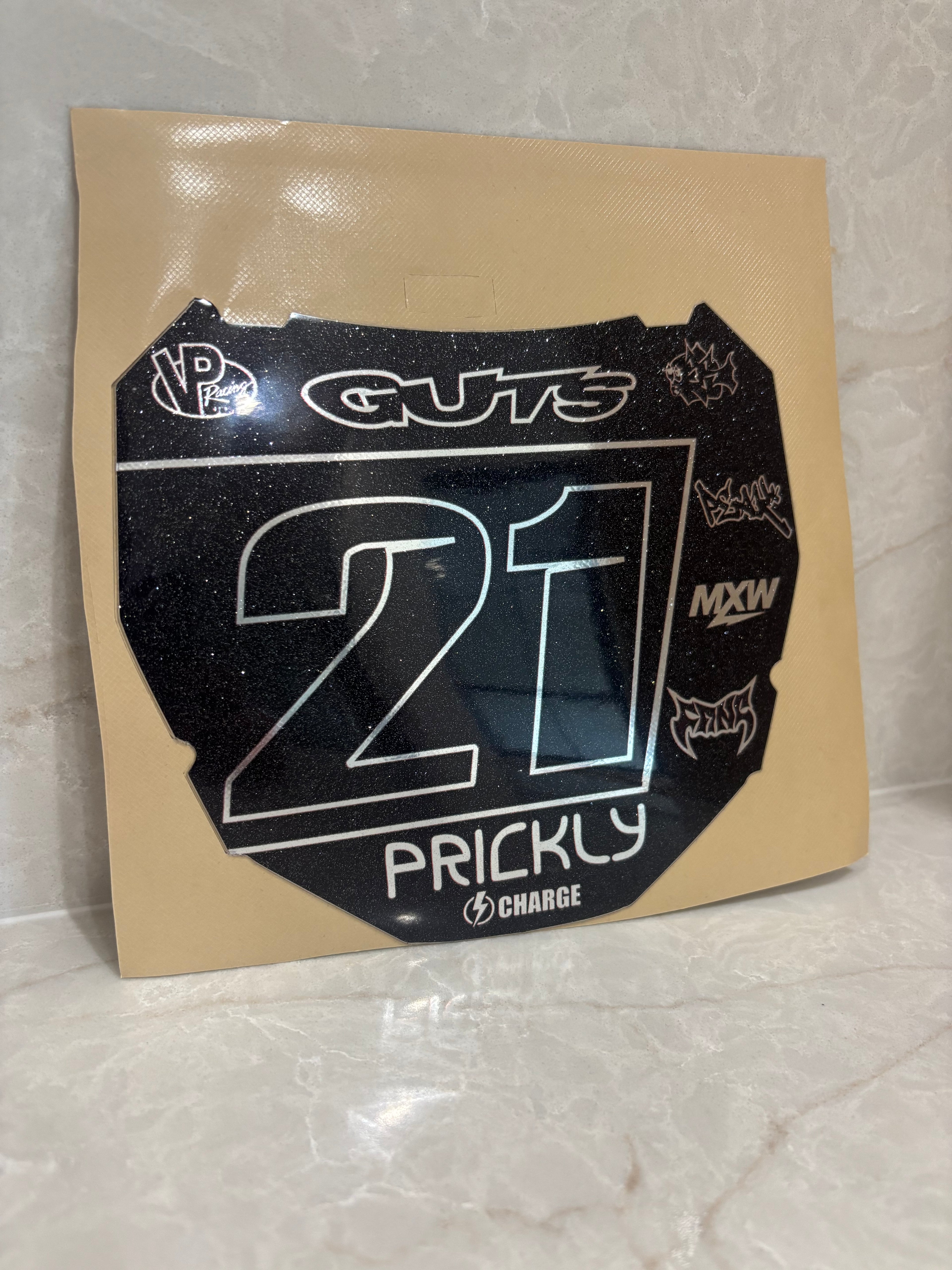 ODI plate sticker (Chrome and sparkle)