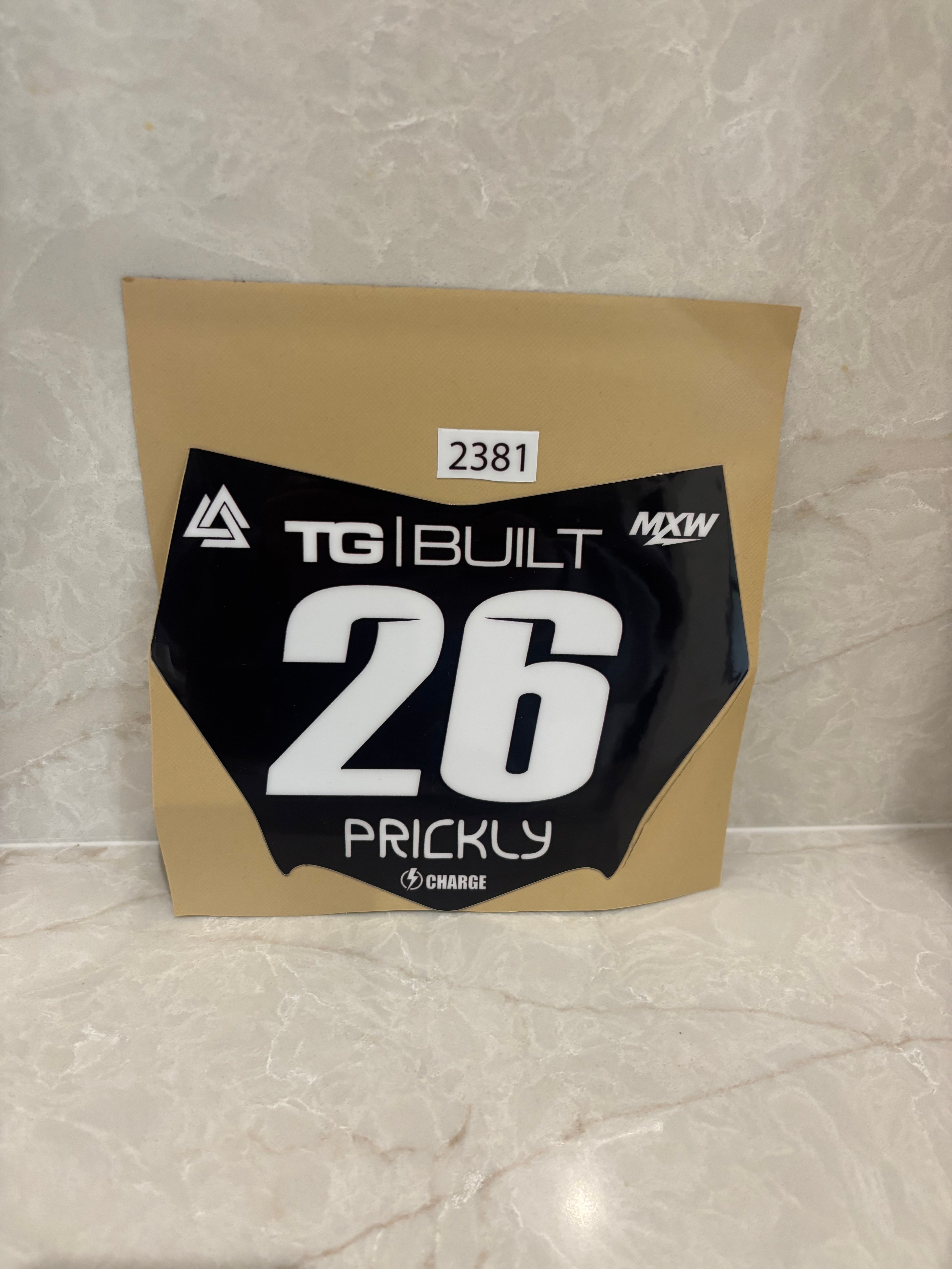 Motocutz plate sticker