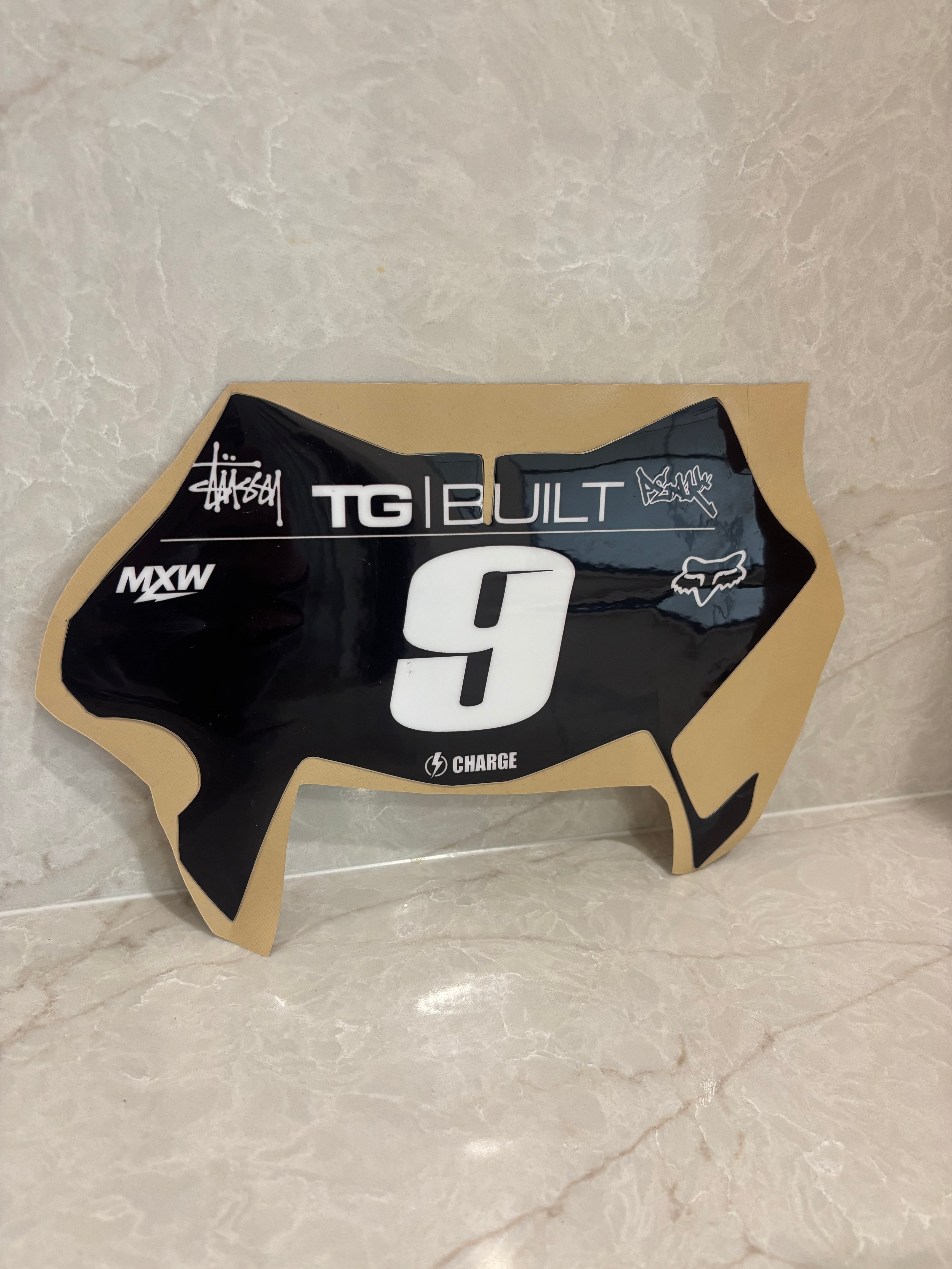 Ultra bee plate decal