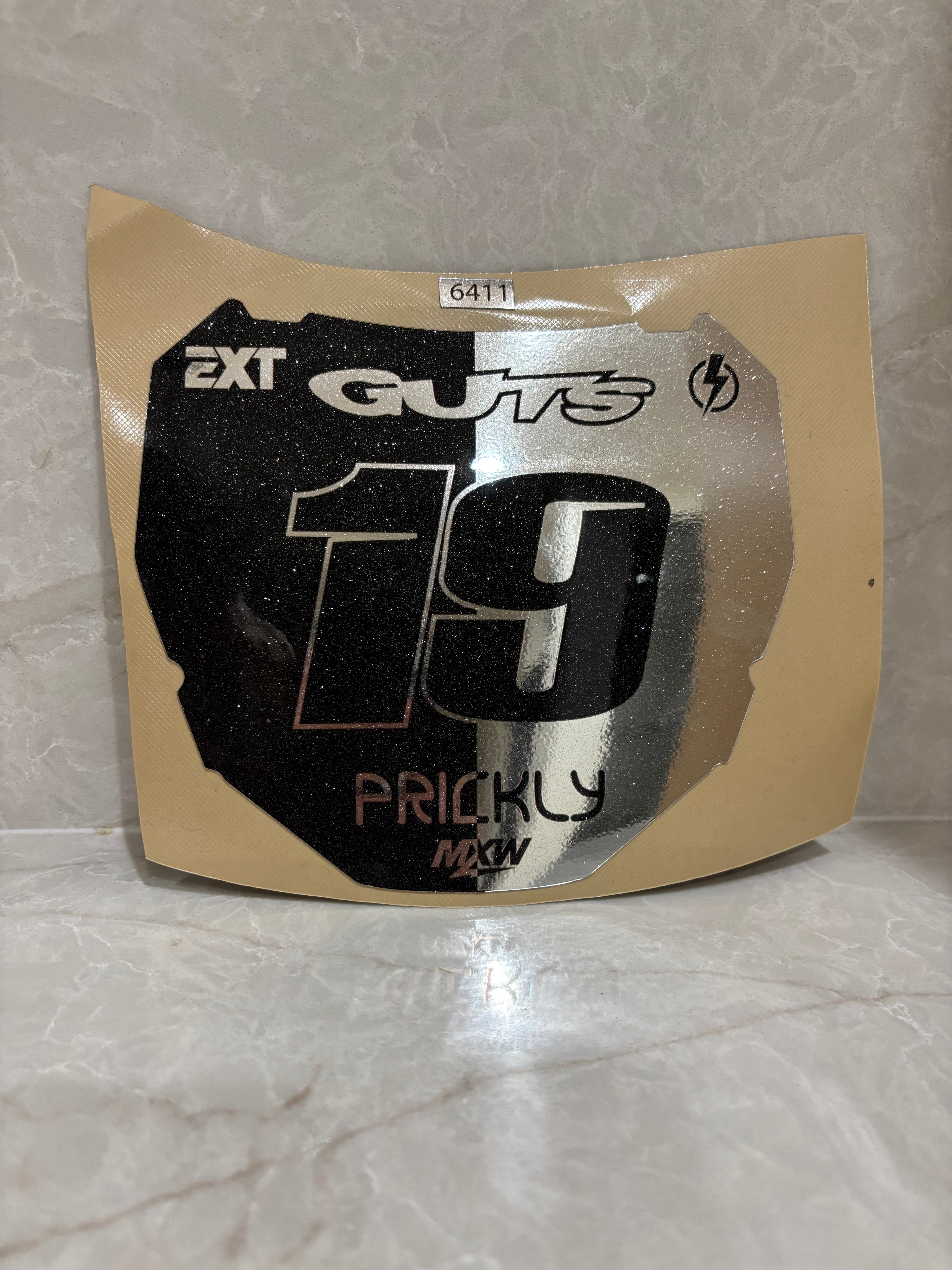 ODI plate sticker (Chrome and sparkle)
