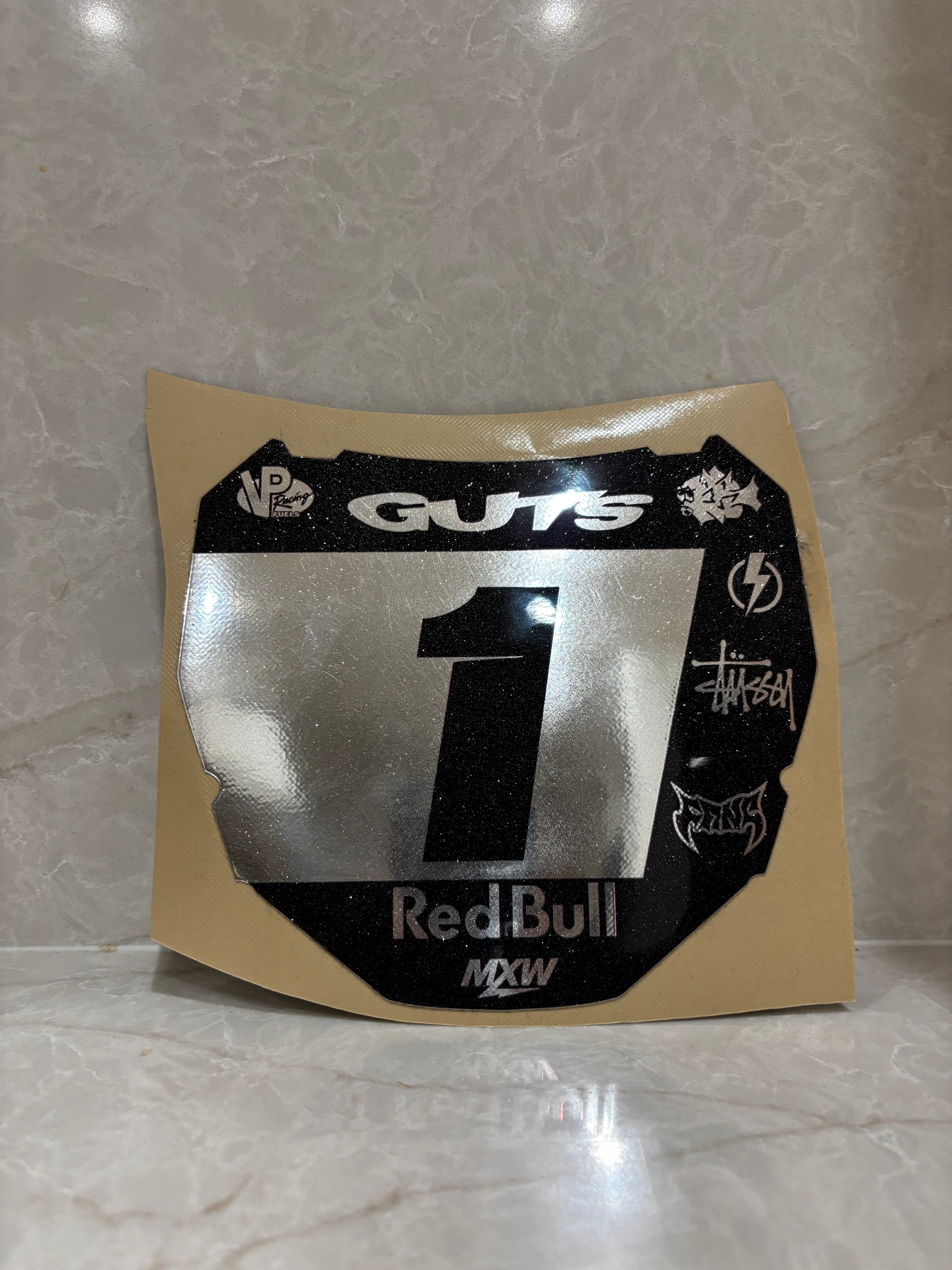 ODI plate sticker (Chrome and sparkle)