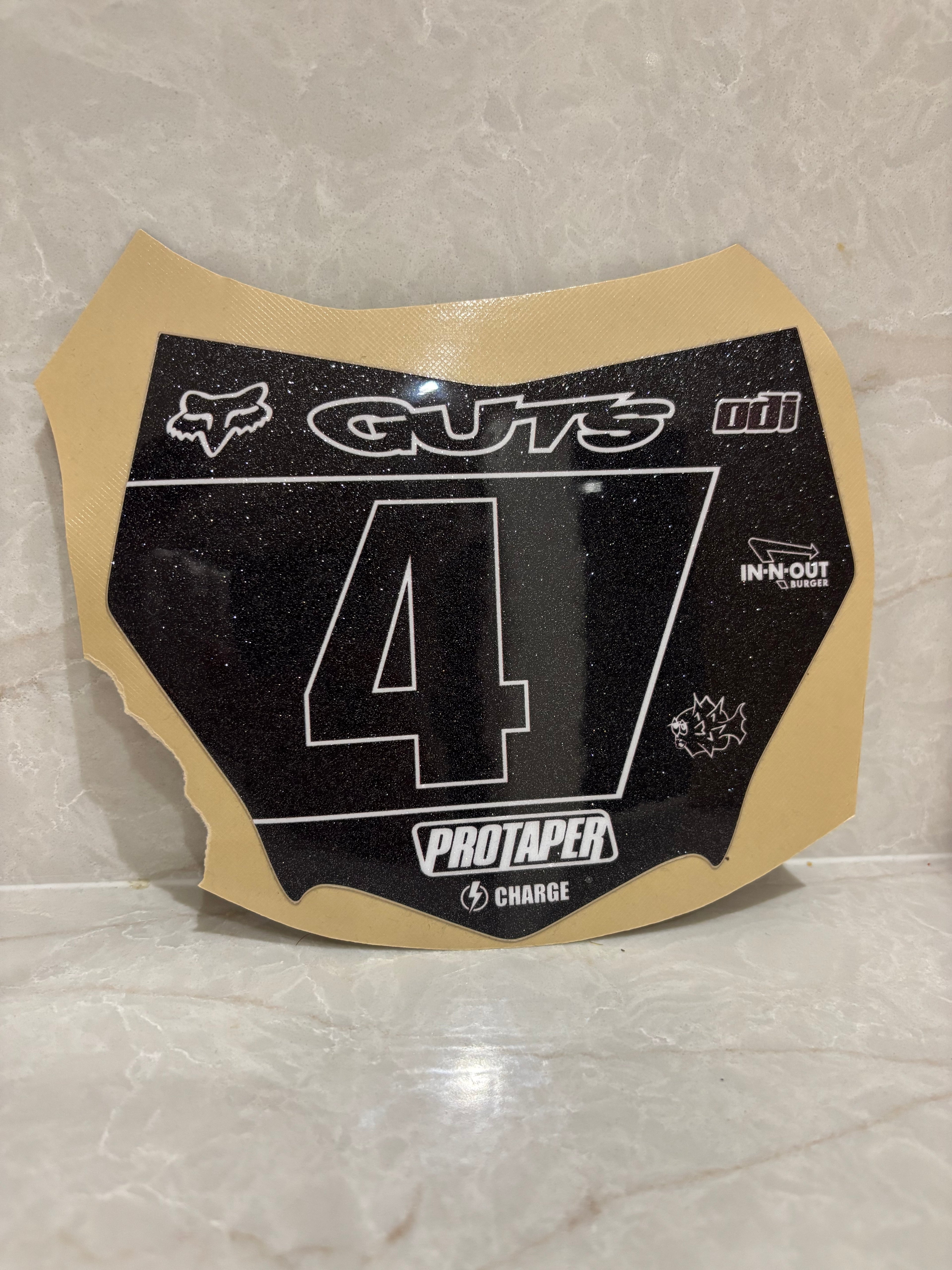 Motocutz plate sticker (Sparkle)