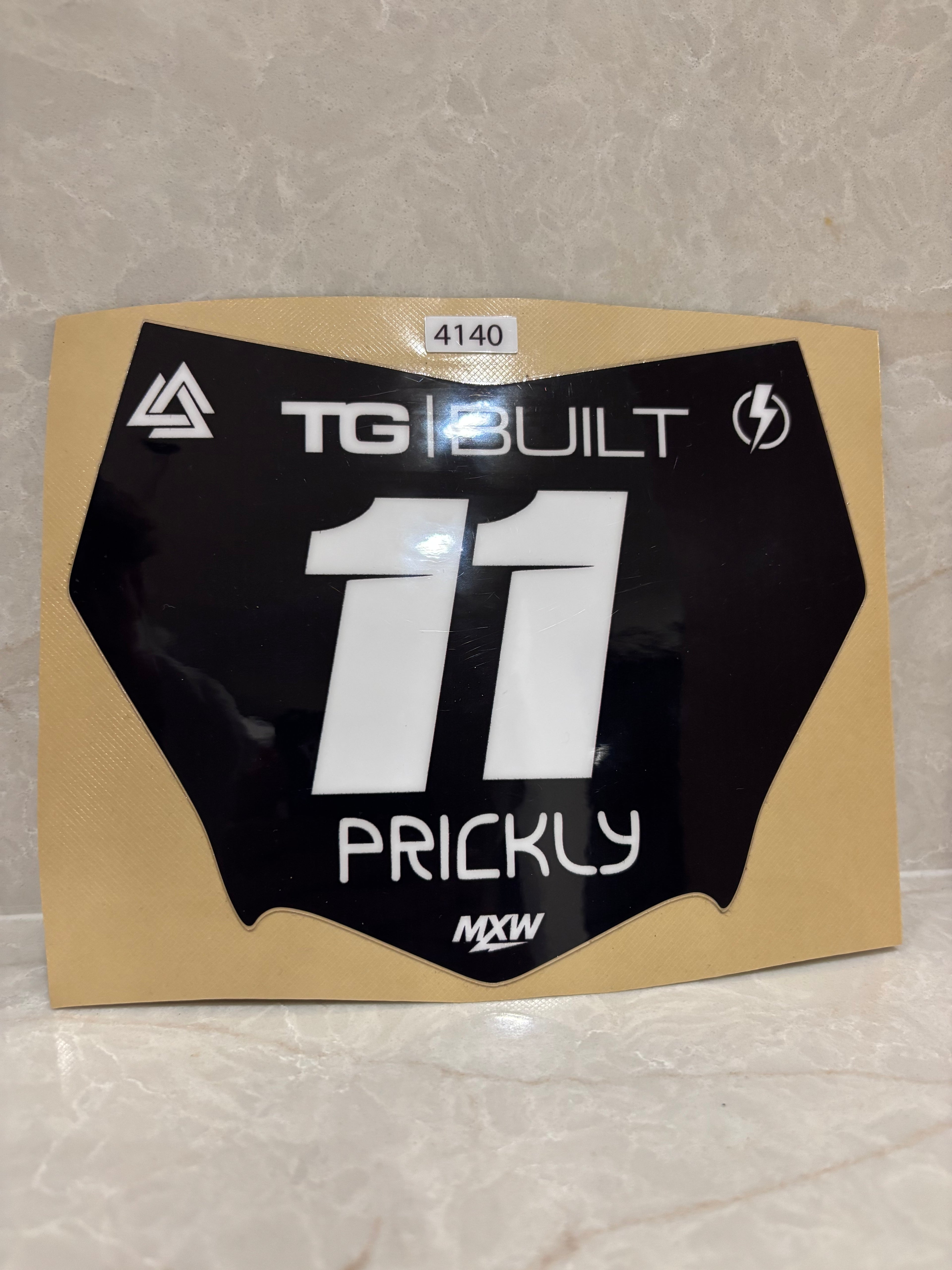 Motocutz plate sticker
