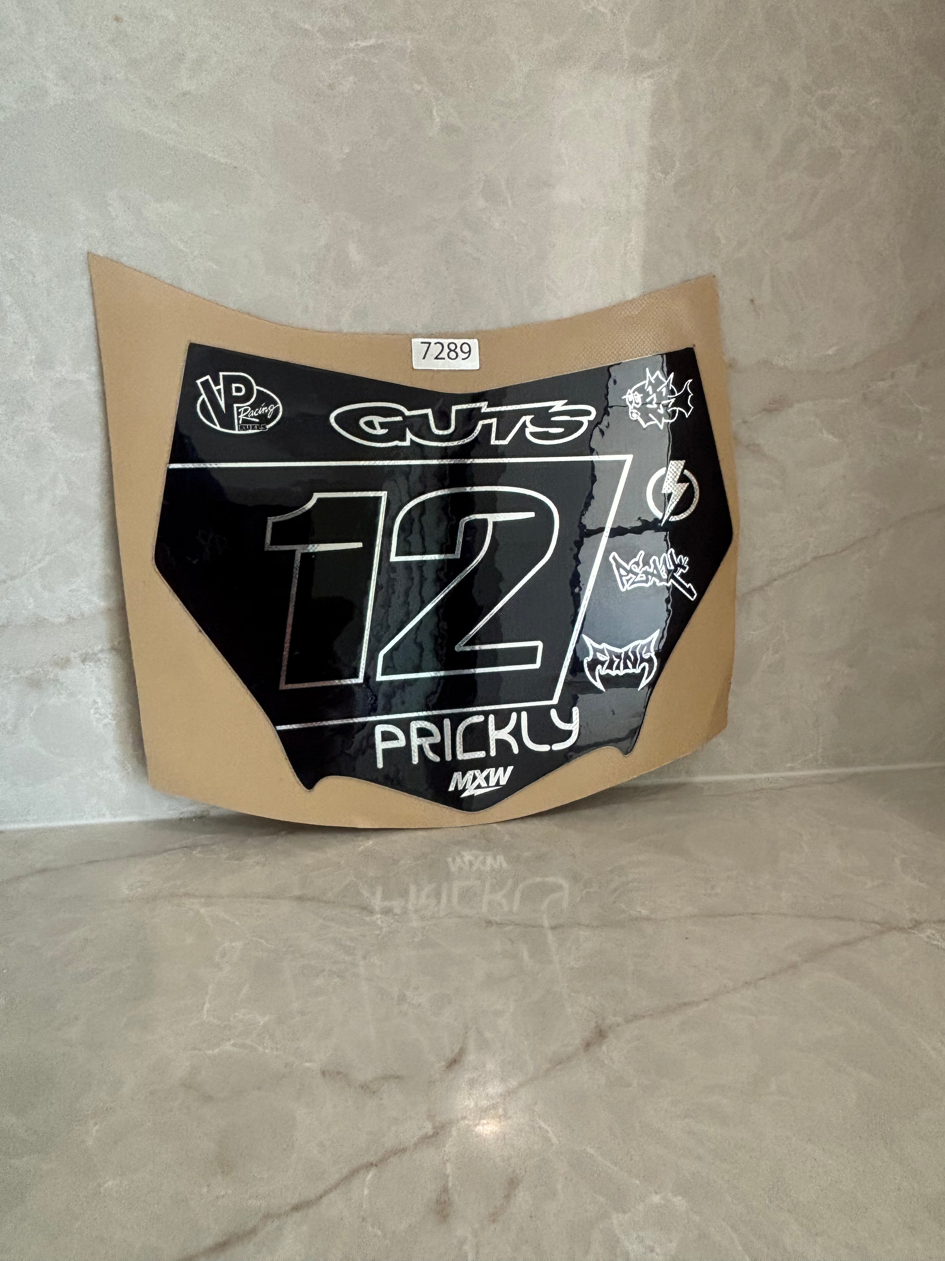 Motocutz plate decal (Chrome)