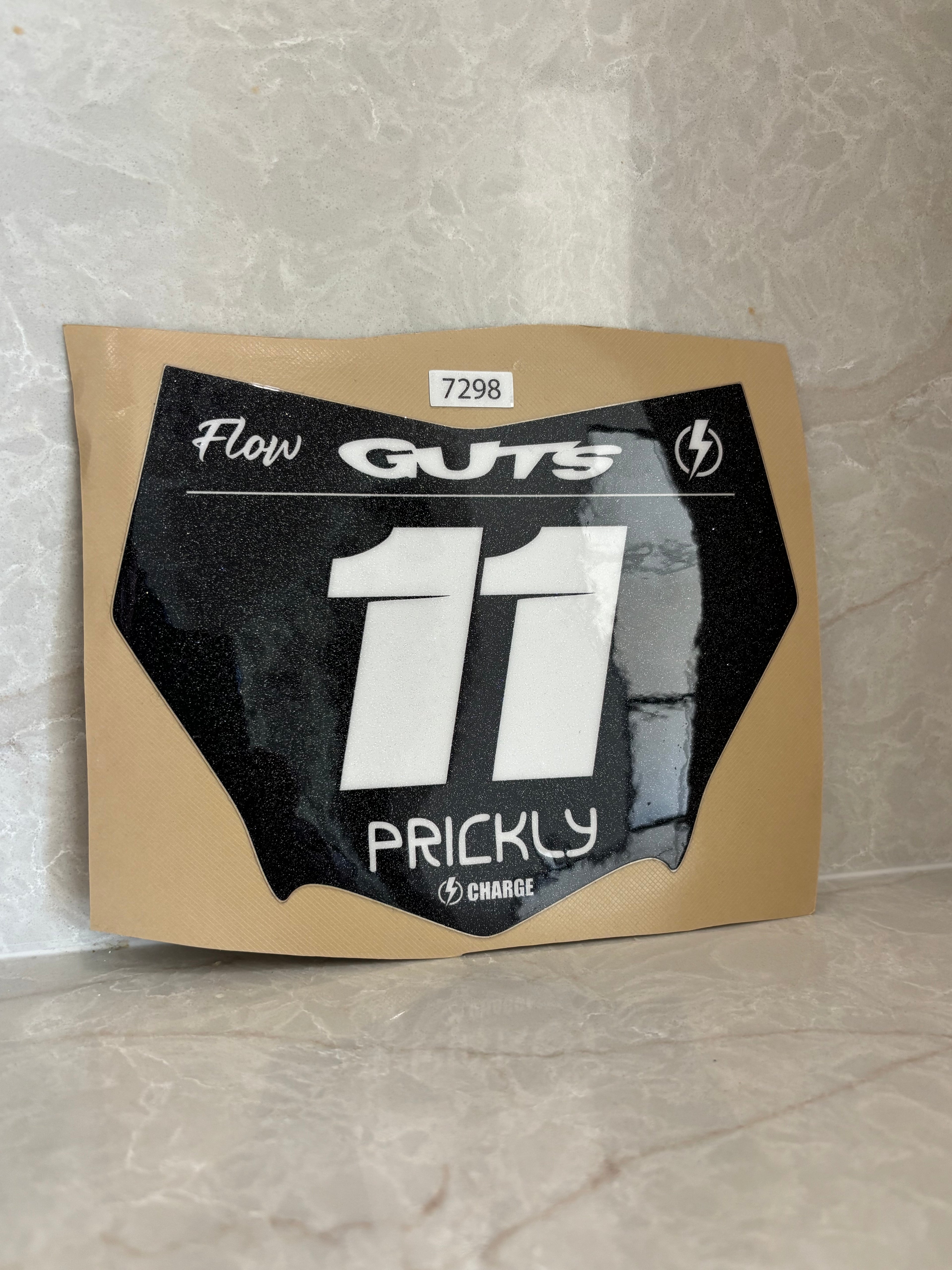 Motocutz plate decal (sparkle)