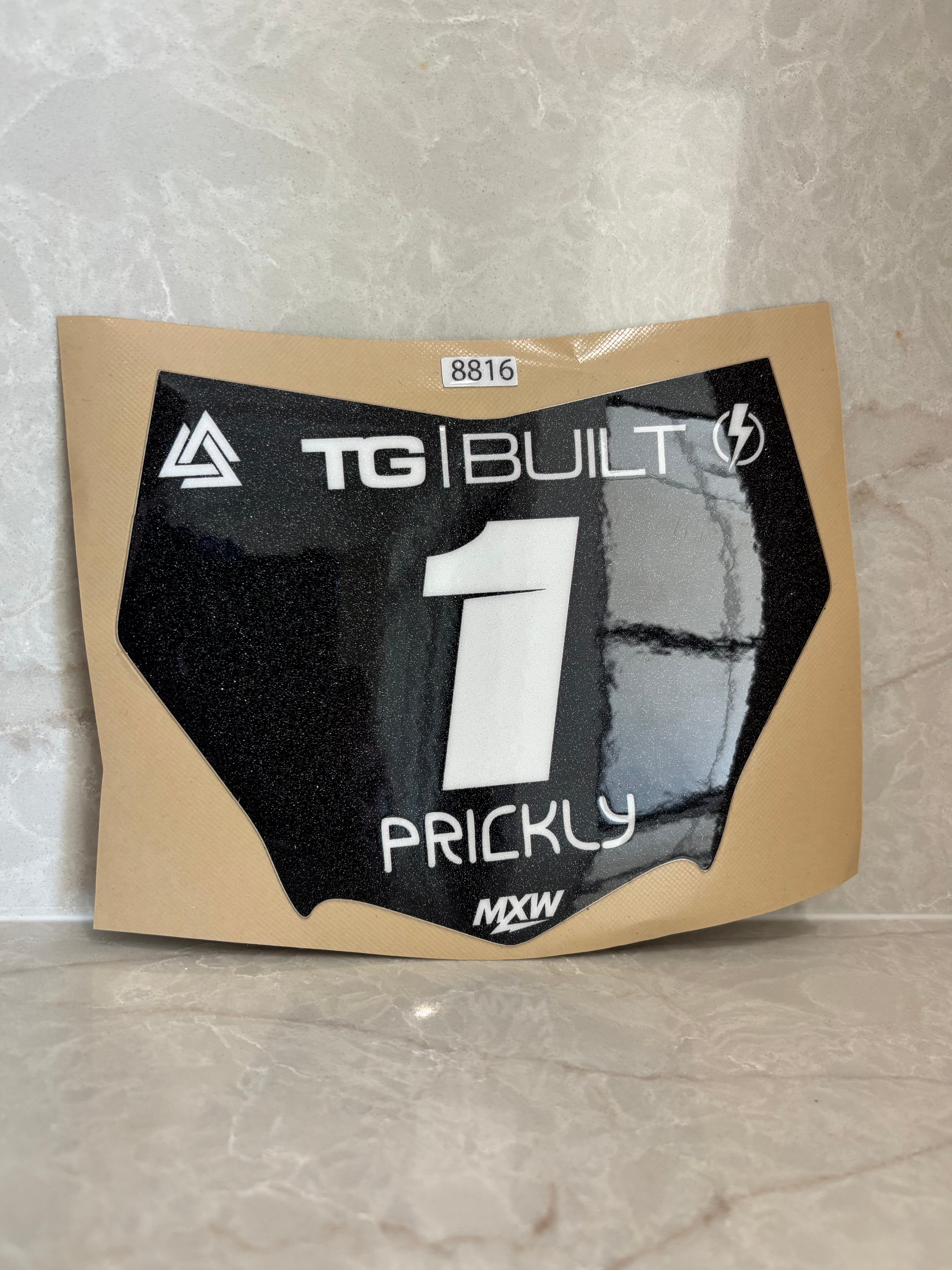 Motocutz plate decal (sparkle)