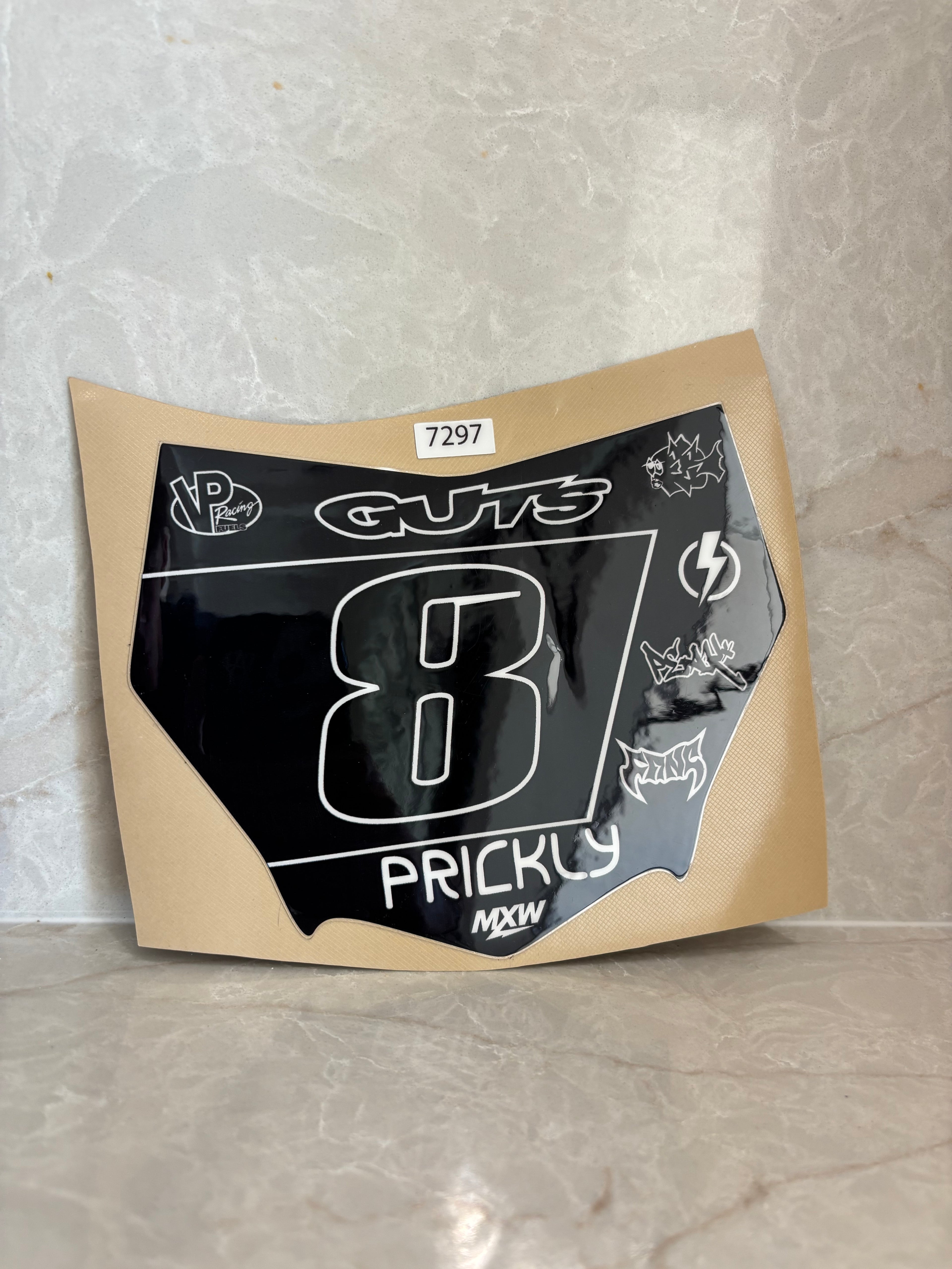 Motocutz plate decal (gloss)