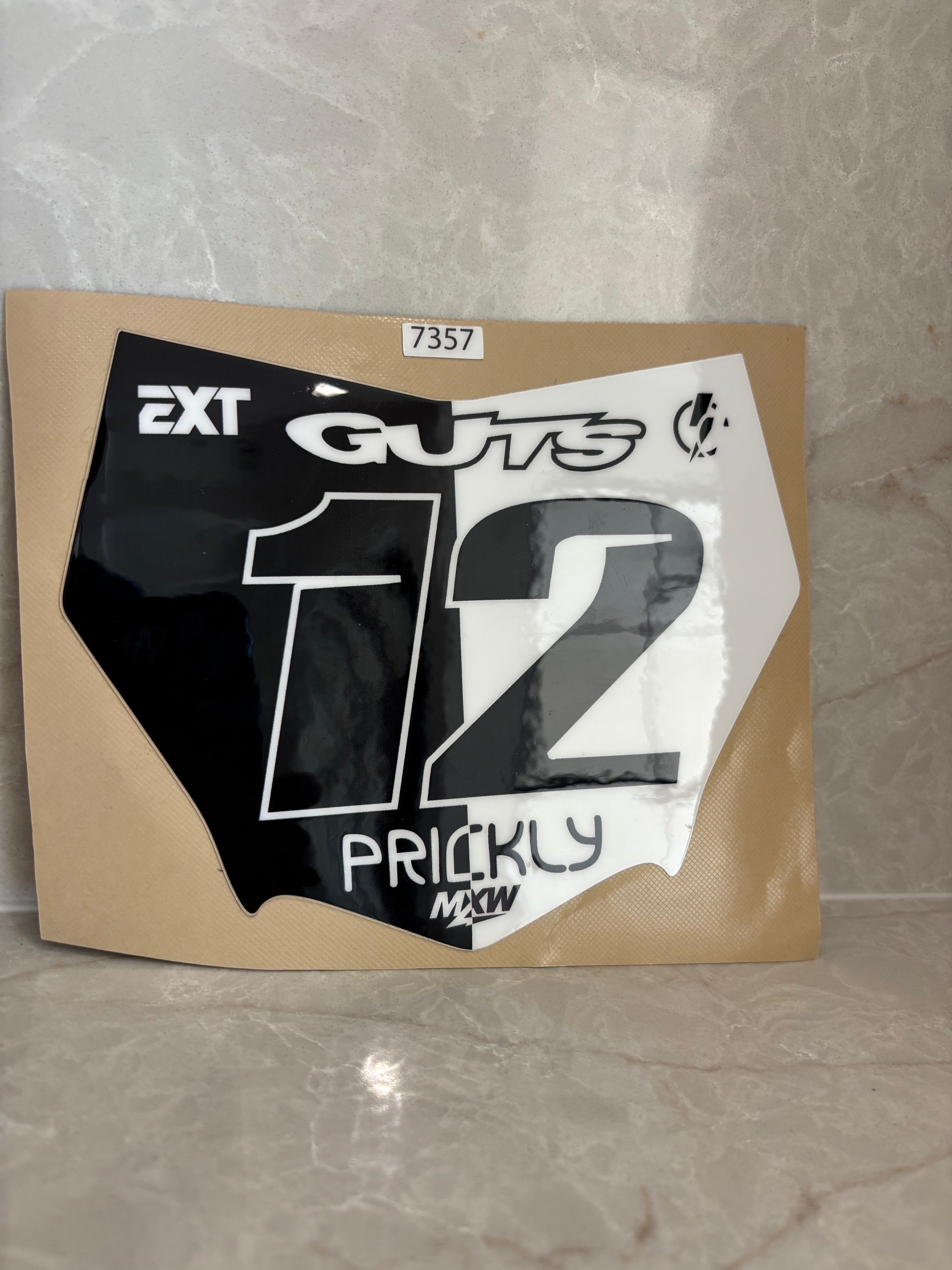 Motocutz plate decal (gloss)