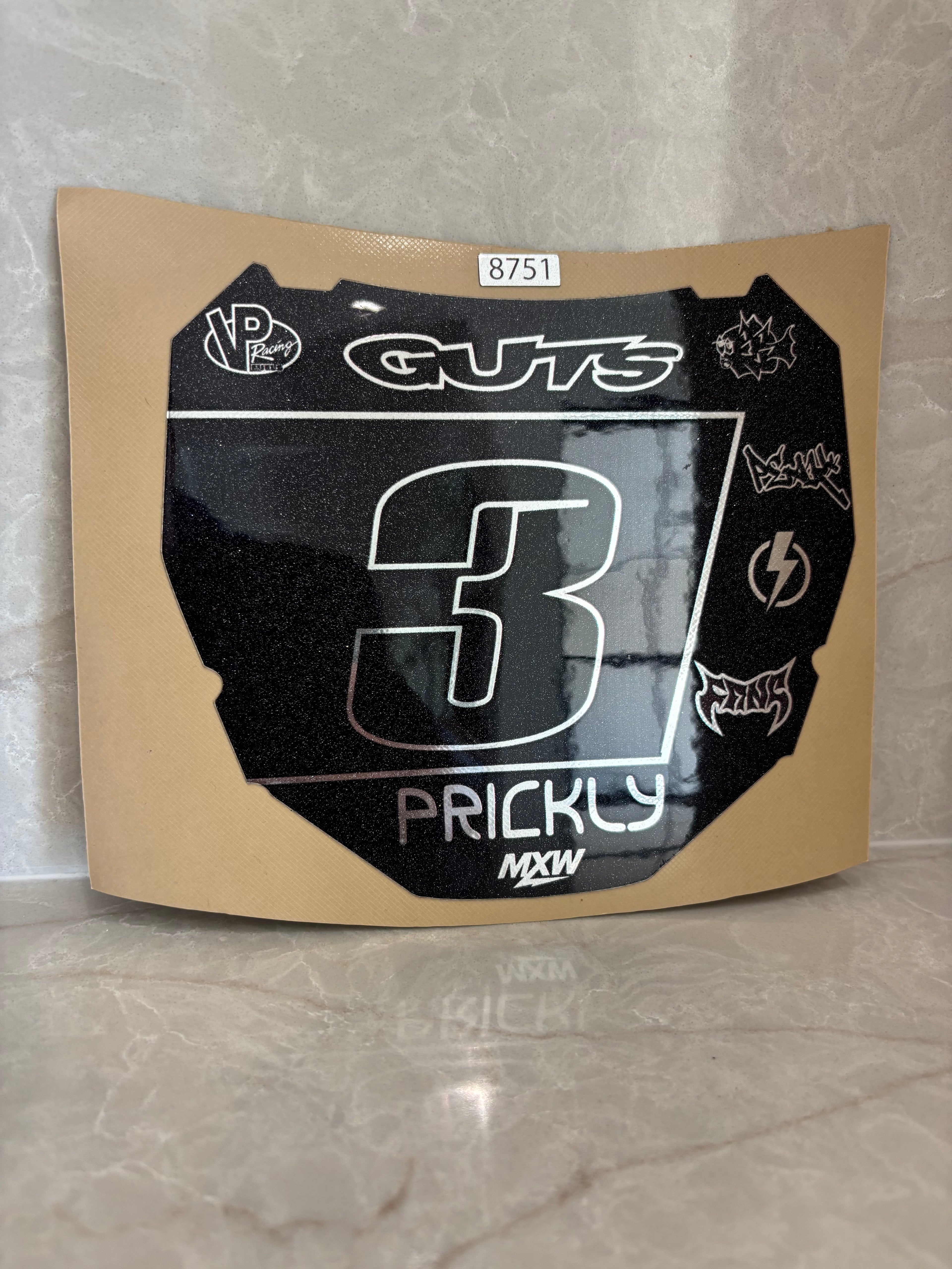 ODI plate decal (Chrome and sparkle)