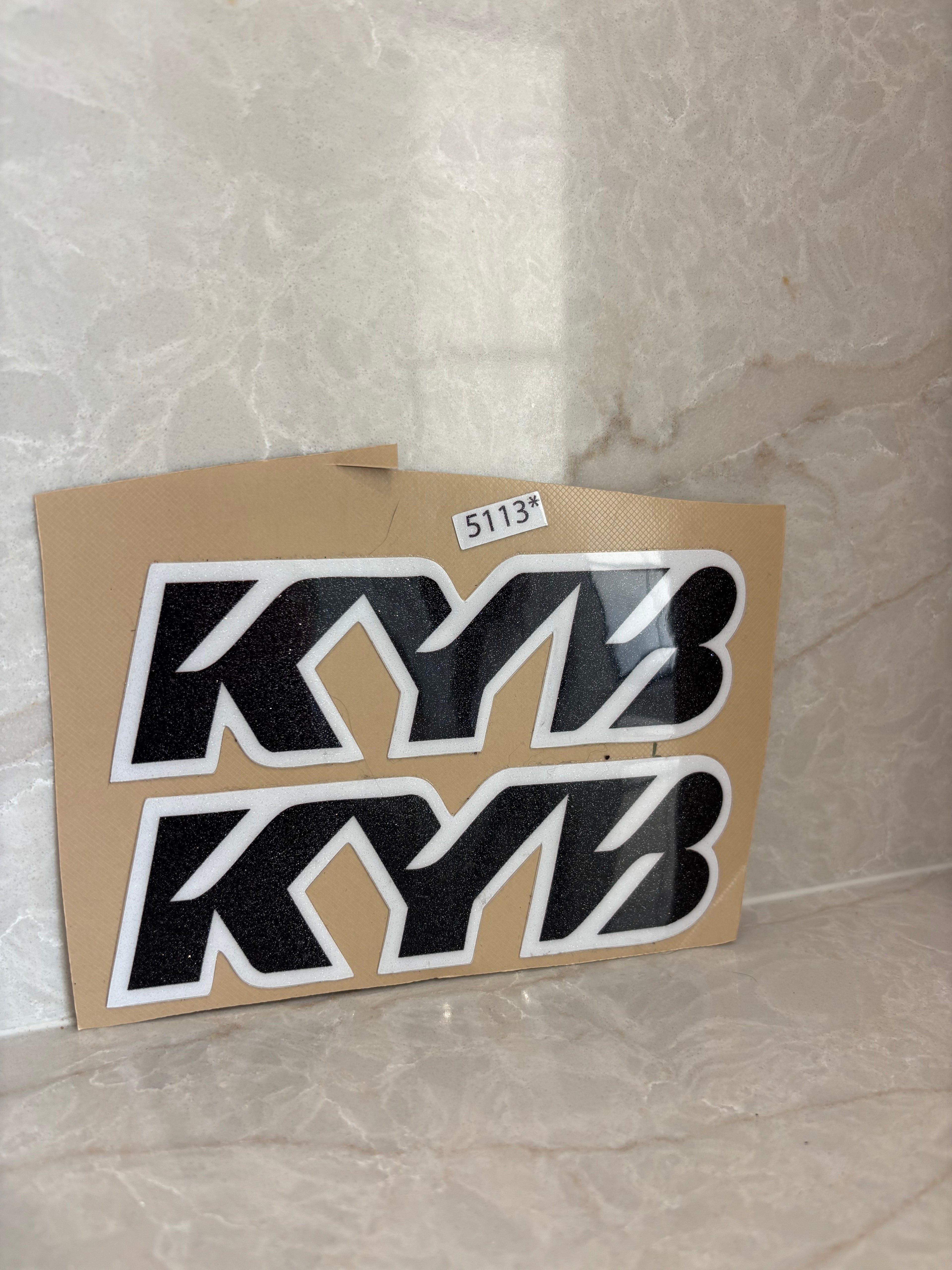 KYB fork decals (Sparkle)